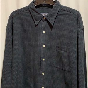 HAROLD POWELL DRESS SHIRT SZ XL GRAY COTTON